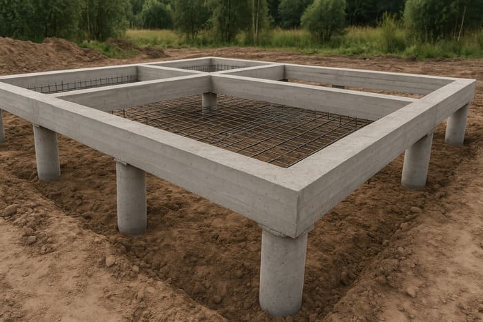 Устройство ростверка свайного фундамента